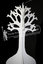 19-3D WHITE TREE SILHOUETTE