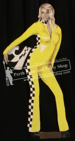 5-Female Racer Yellow Leathers