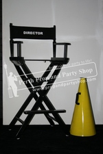 75-DIRECTOR'S CHAIR and LOUD SPEAKER props