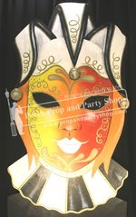 12-BUTTERFLY MASK (ORANGE/RED)