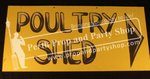 8-"POULTRY SHED" sign
