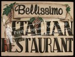 8-"BELLISIMO ITALIAN RESTAURANT" sign
