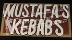 10-"MUSTAFA&#039;S KEBABS" sign