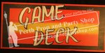 9-"GAME DECK" sign