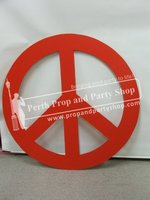 6-PEACE SIGN (red)